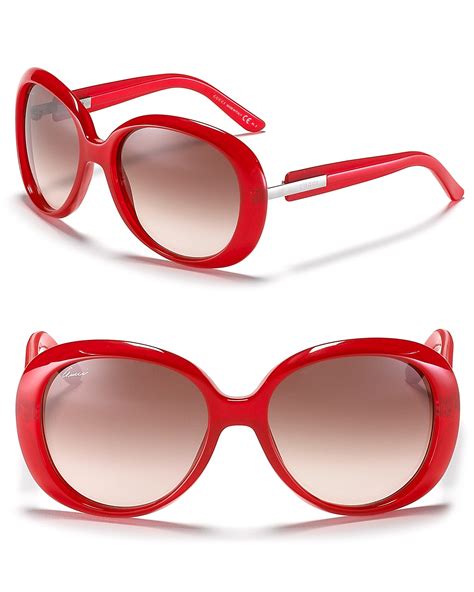 red gucci sunglasses